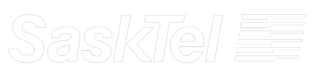 sasktel logo horizontal white
